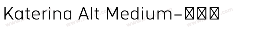 Katerina Alt Medium字体转换